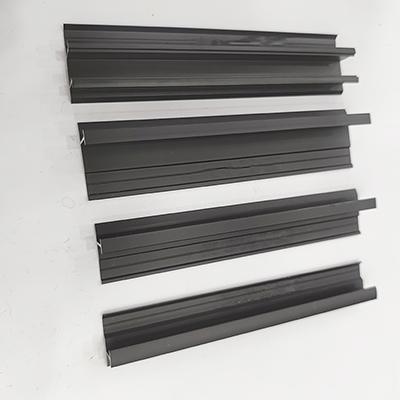 Matt black Aluminum Edge Tile Trim for Wall Decoration Aluminium Extrusion Profile
